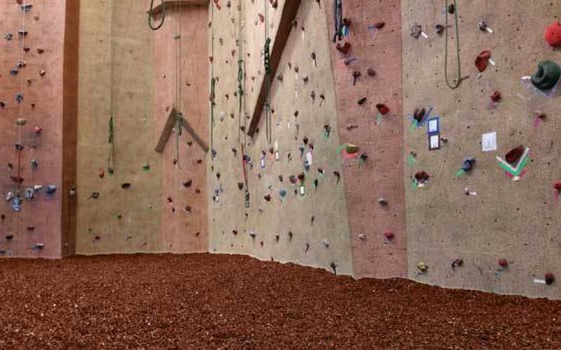 Rubber Mulch Rock Wall