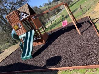 Brown Rubber Mulch Playground