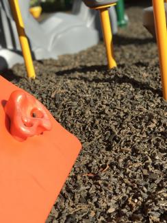 Commercial Playground with Rubber Mulch