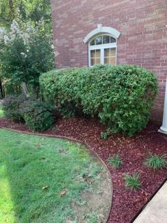 Red Rubber Mulch Landscaping