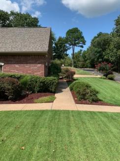 Red Rubber Mulch Landscaping