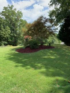 Red Rubber Mulch Landscaping